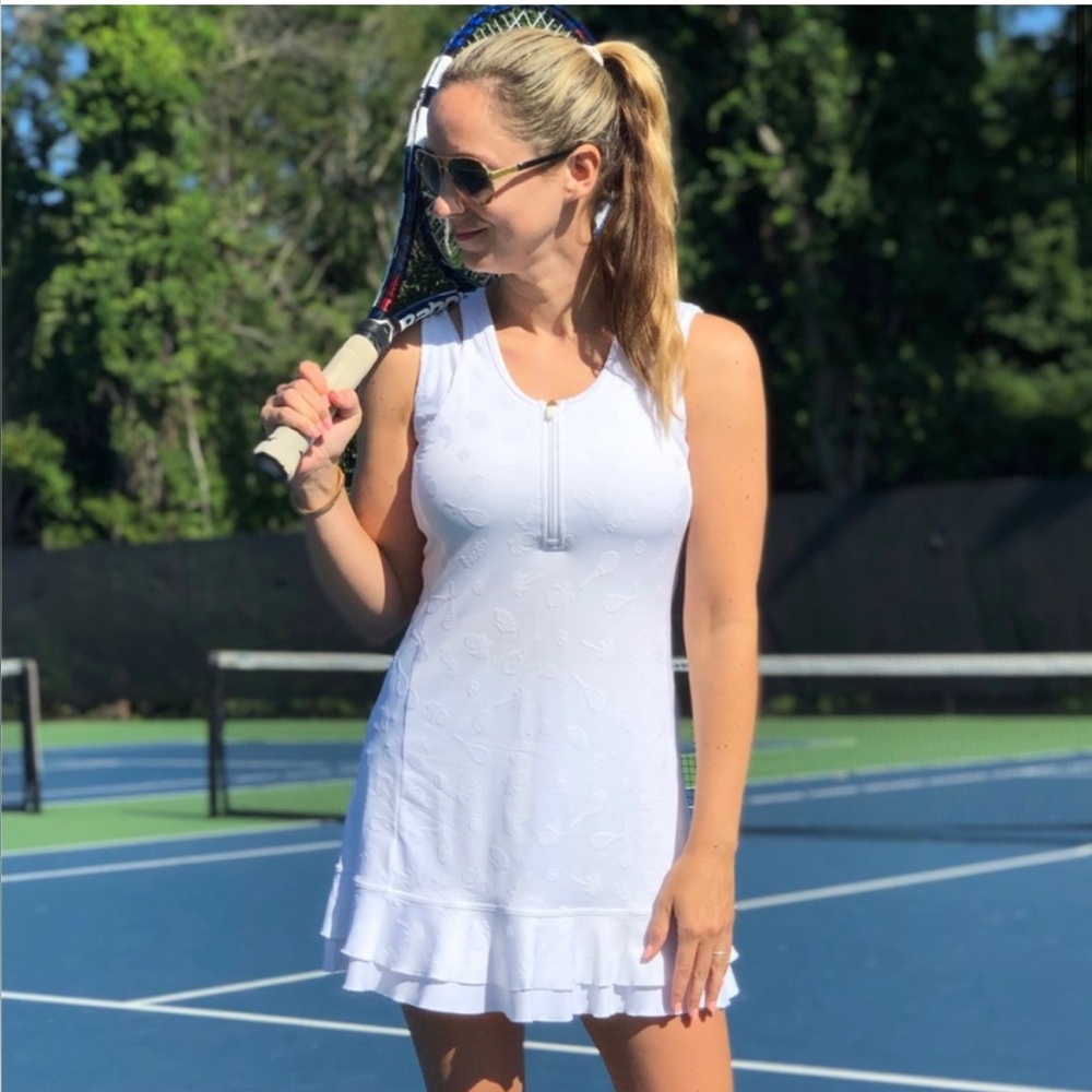 Lilly Pulitzer White lucletic Sport Tennis Dress M